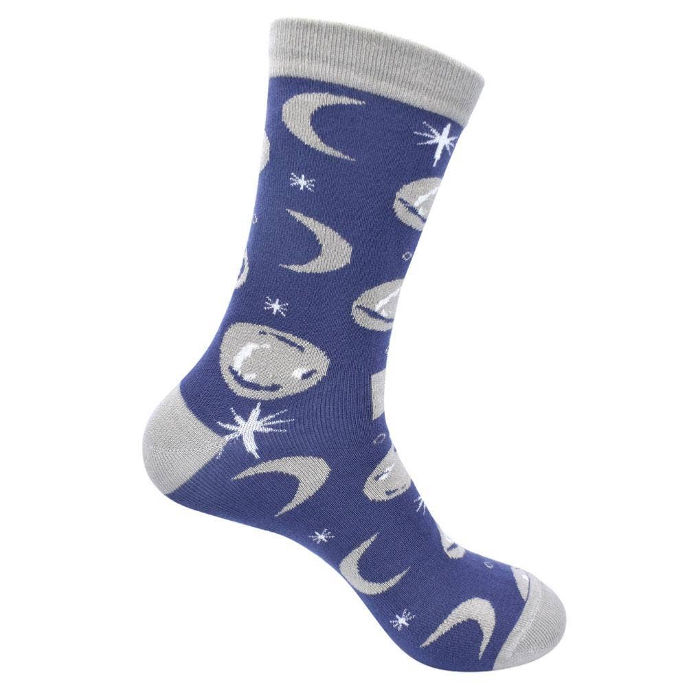 Bamboo Socks Moon Phases Shoe Size UK 3-7, Euro 36-41