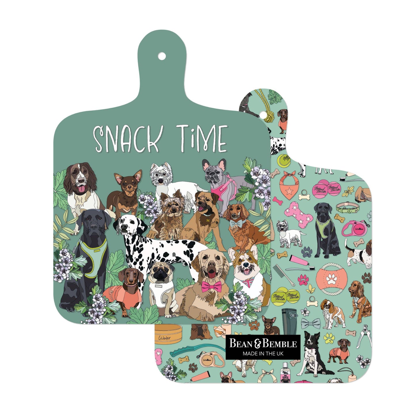 Cheese Board Double Sided Melamine Mini Dog / Puppies / Pets