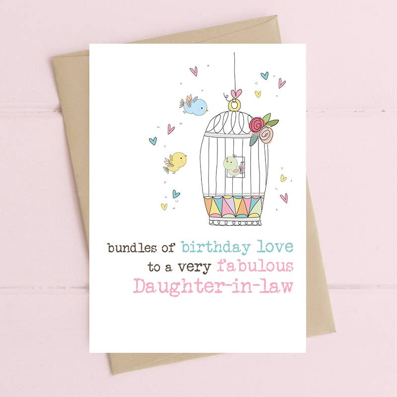 Fabulous Daughter-In-Law - Greetings Card