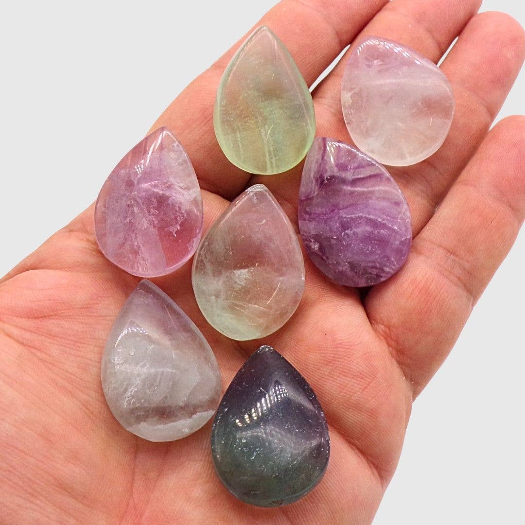 100g Fluorite Teardrops