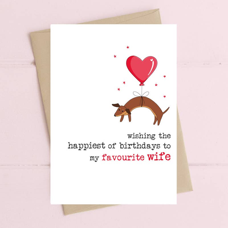 Wife Birthday - Greetings Card