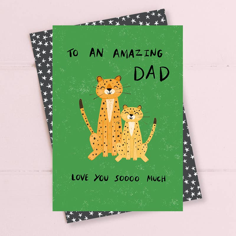 Father's Day - Love You Soooo Much - Greetings Card