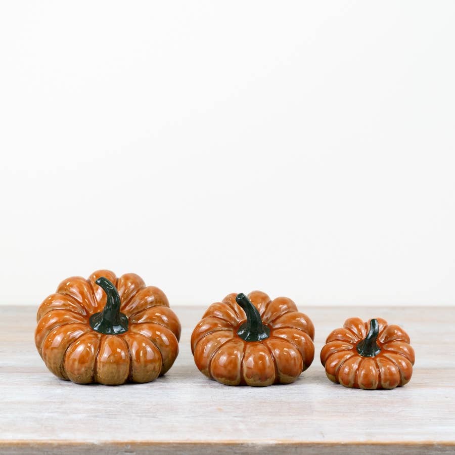 Small Pumpkin Ornament, 9cm