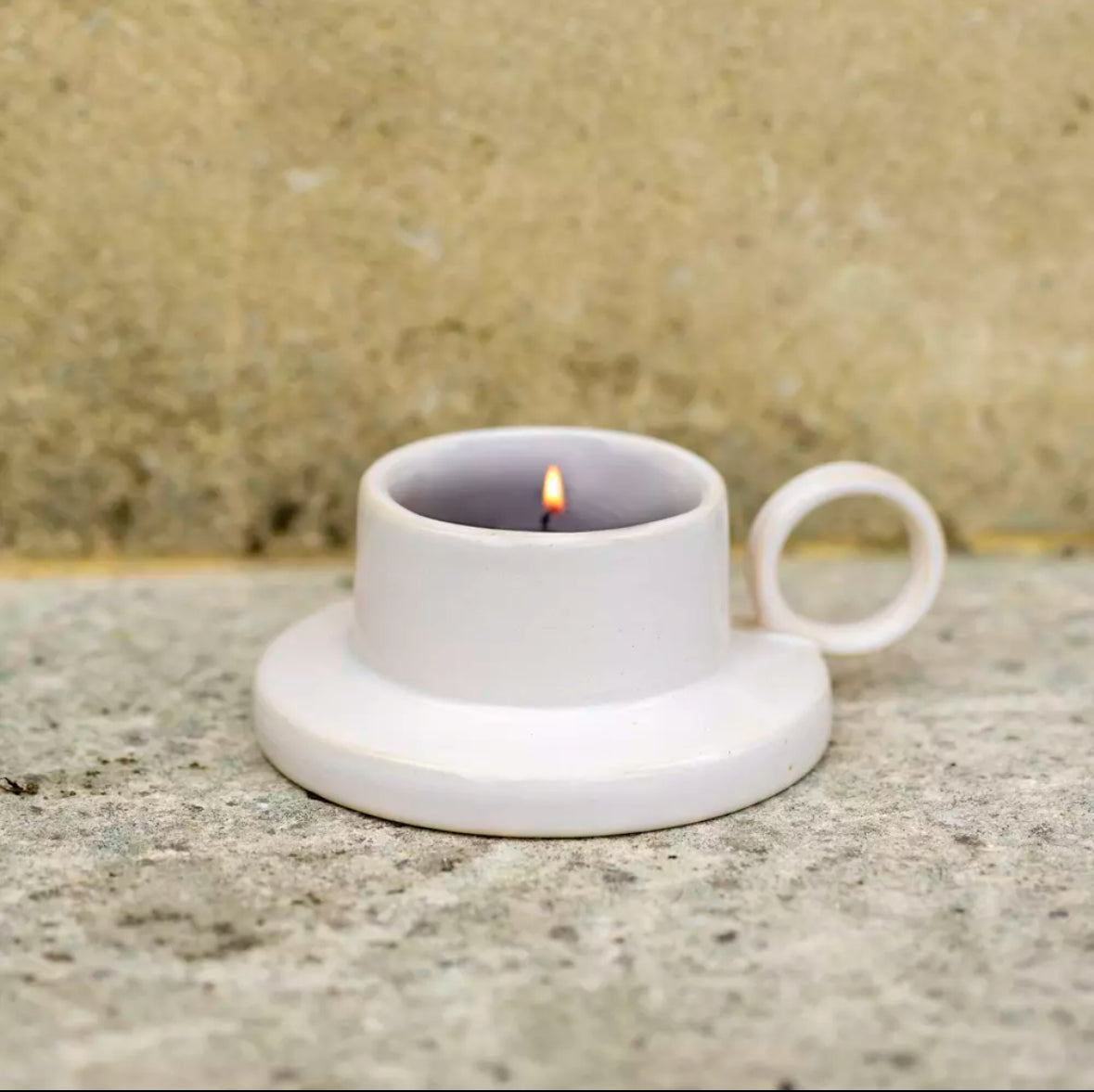 Cream Tealight Holder
