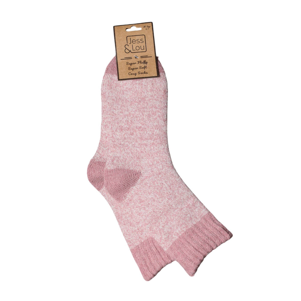 Pink Marl Cosy Socks SL811