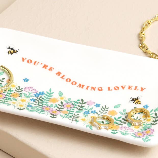 Floral Blooming Lovely Trinket Dish