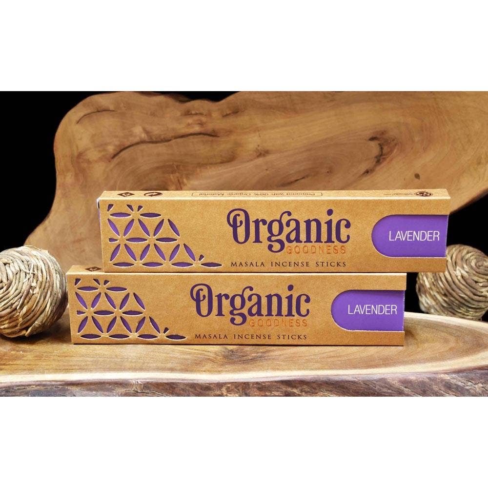 12 x Incense, Organic Goodness, each 15g, Lavender