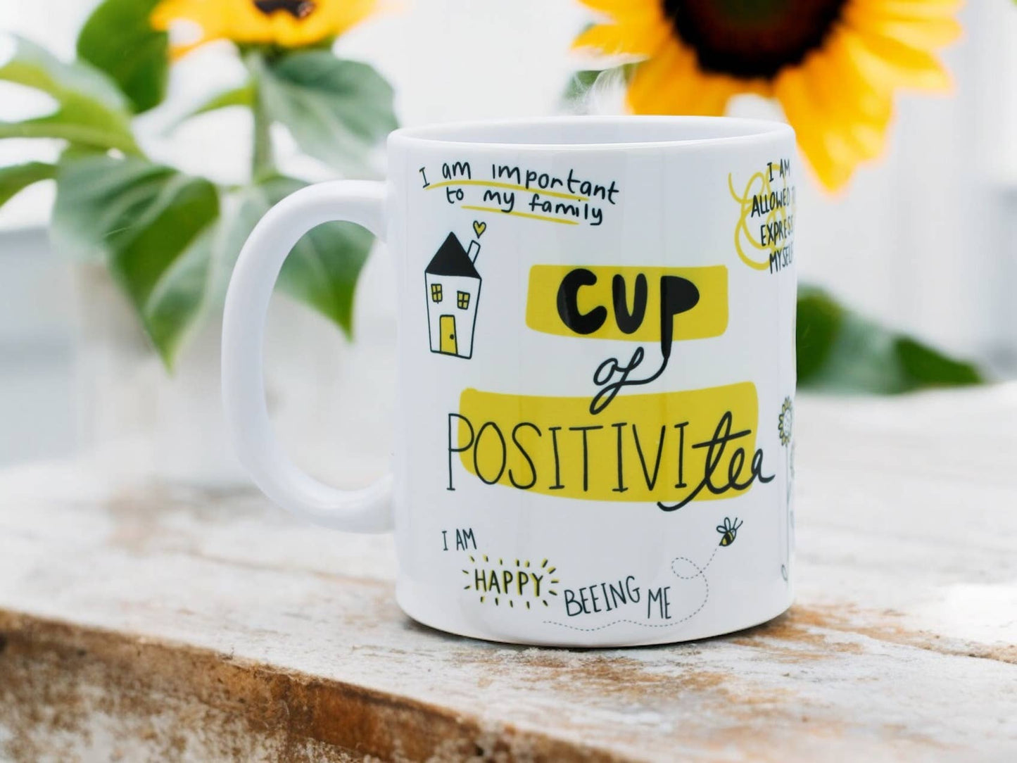 Cup of POSITIVI-tea - Mental health | Positive Gift | Mug
