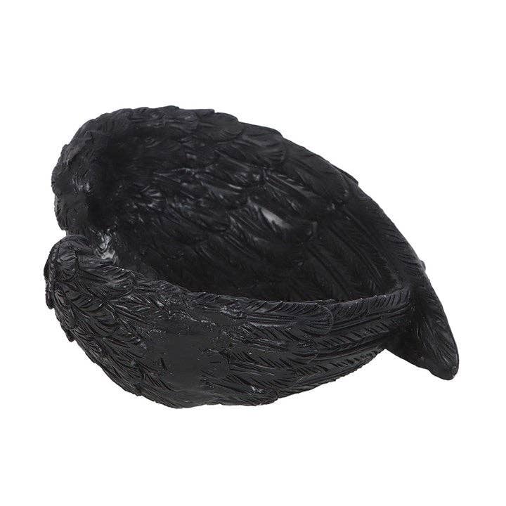 Gothic Raven Wings Trinket Dish