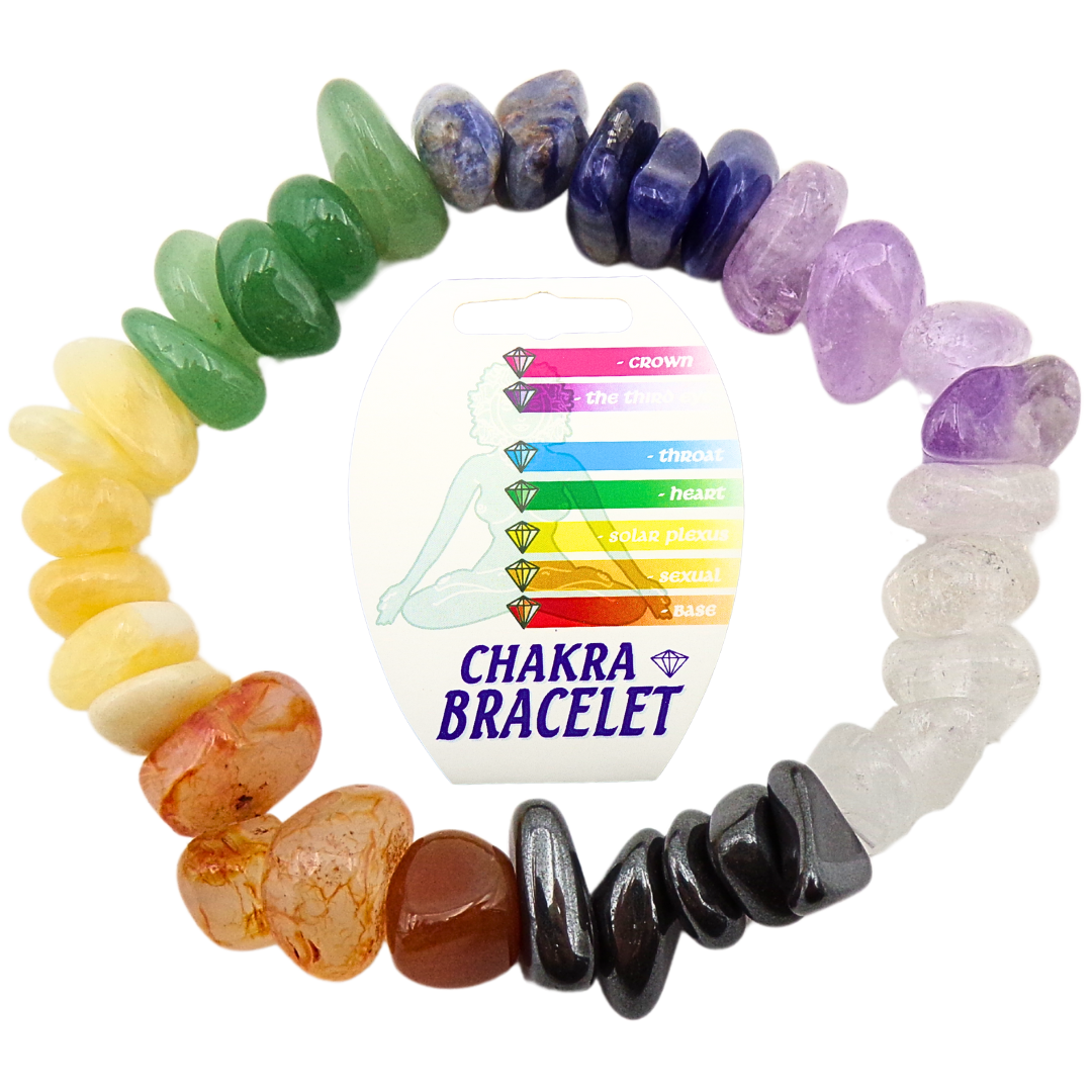 Chakra Smooth Chip Bracelet