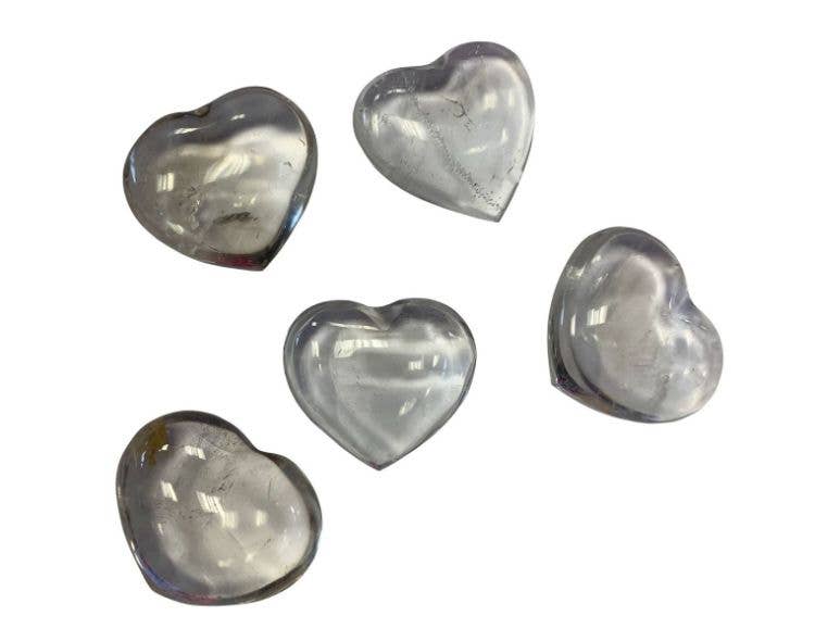 Clear Quartz Heart: 41-50mm