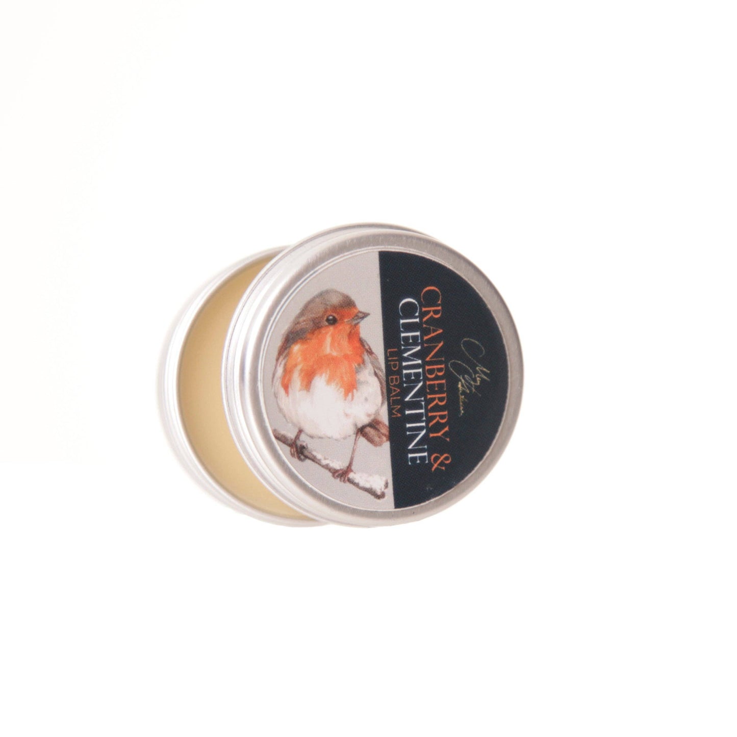 Cranberry and Clementine Lip Balm With 'The Hearth' Robin Design