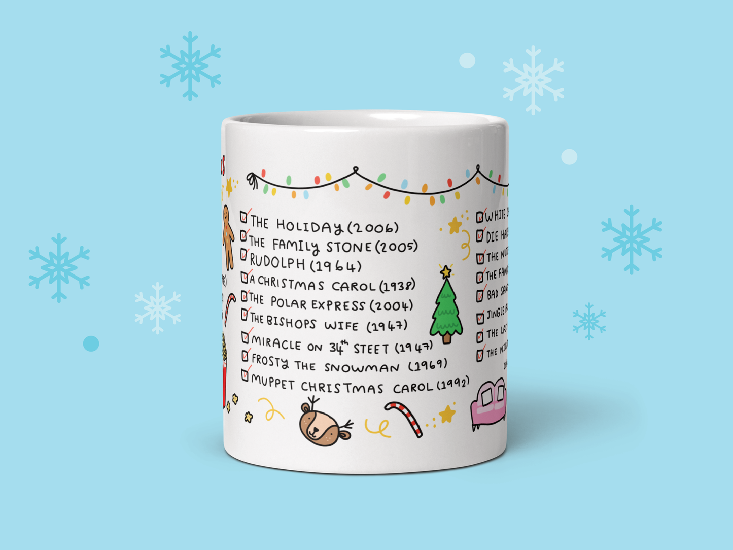 Christmas mug, Christmas movie mug, Classic films Gift Mug