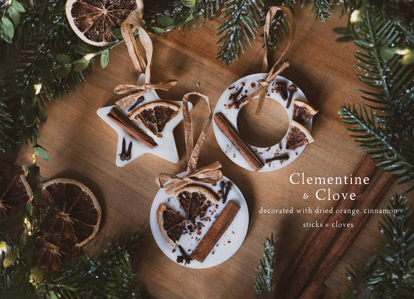 Christmas Scented Tree Decorations: Christmas Tree / Circle