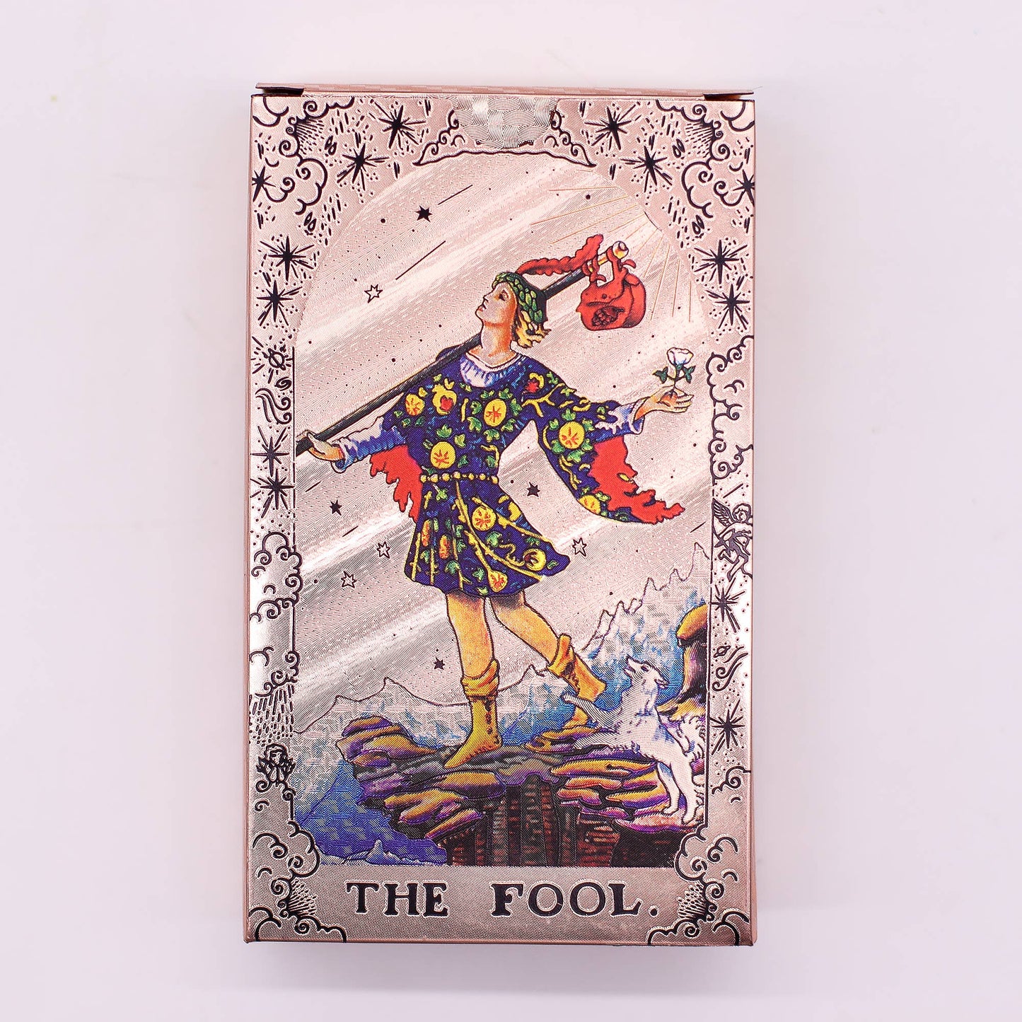Tarot Card Set Rose Gold Foil - Moon Phase - with booklet