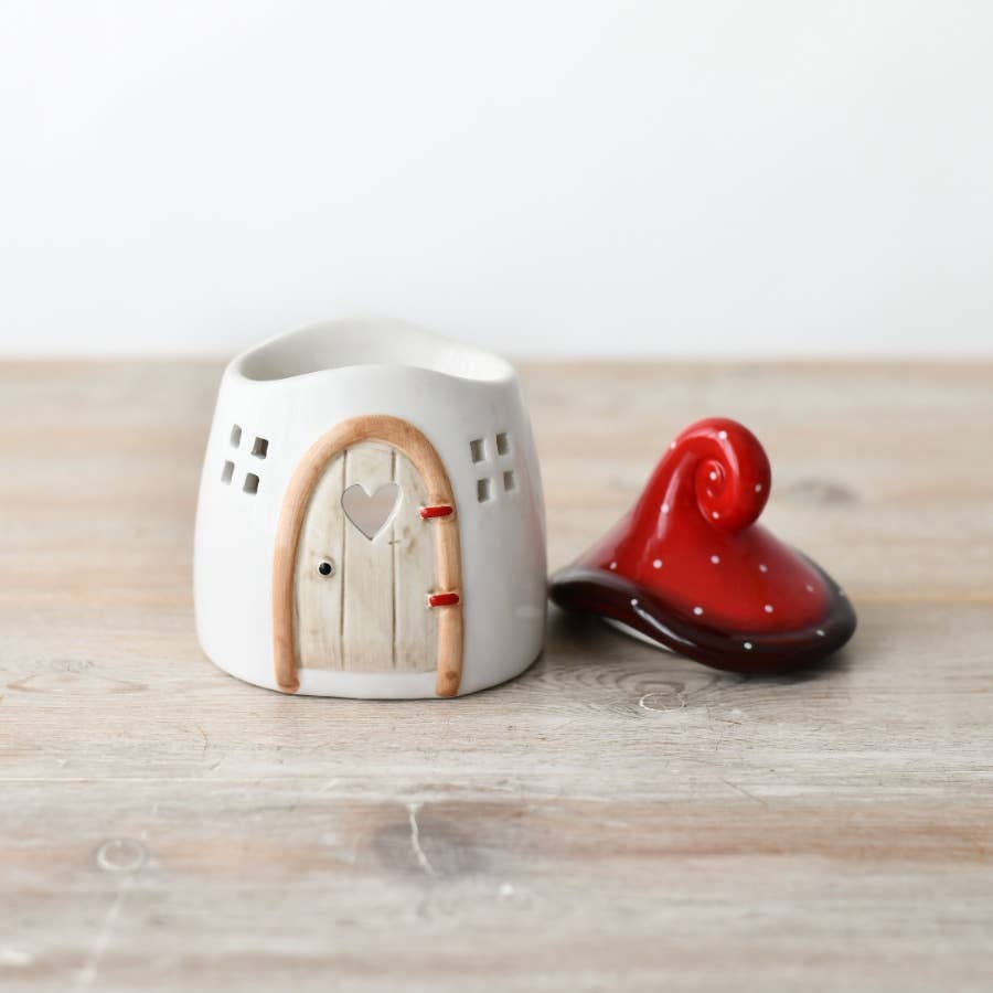 Mushroom house oil burner, 14cm