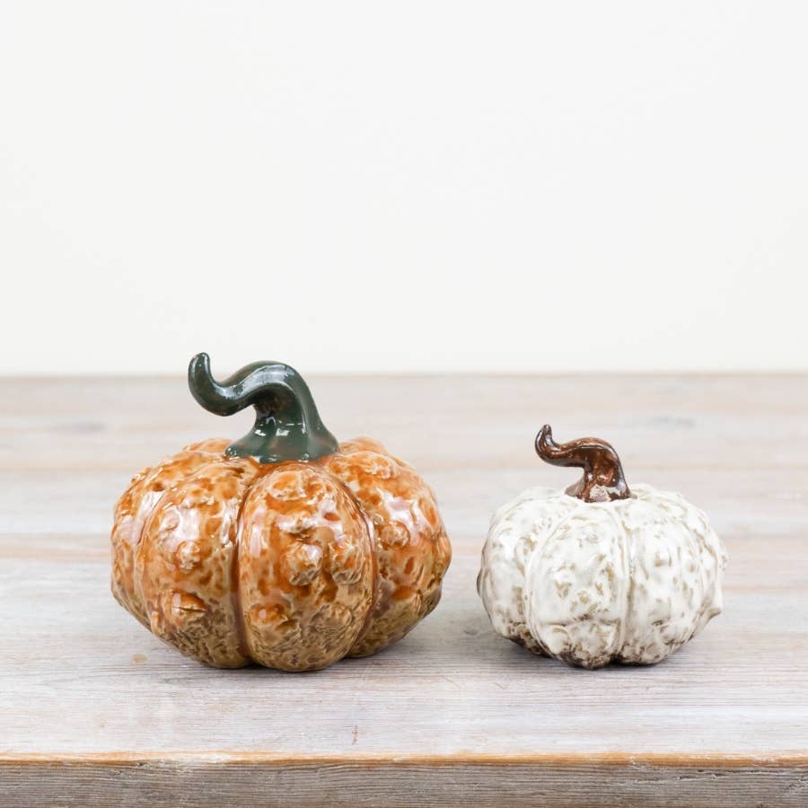 Wonky Pumpkin Ornament, 9cm