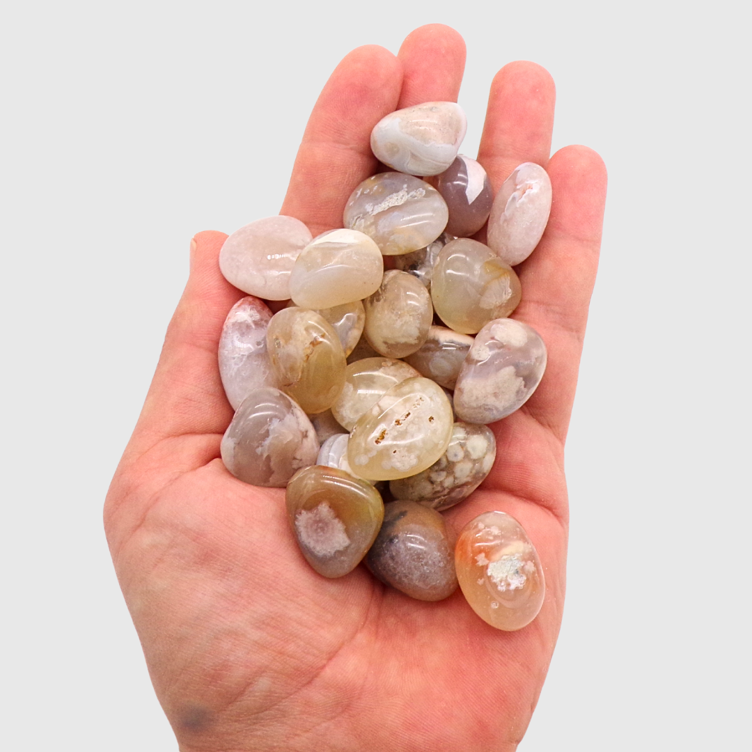 Flower Agate Tumblestones
