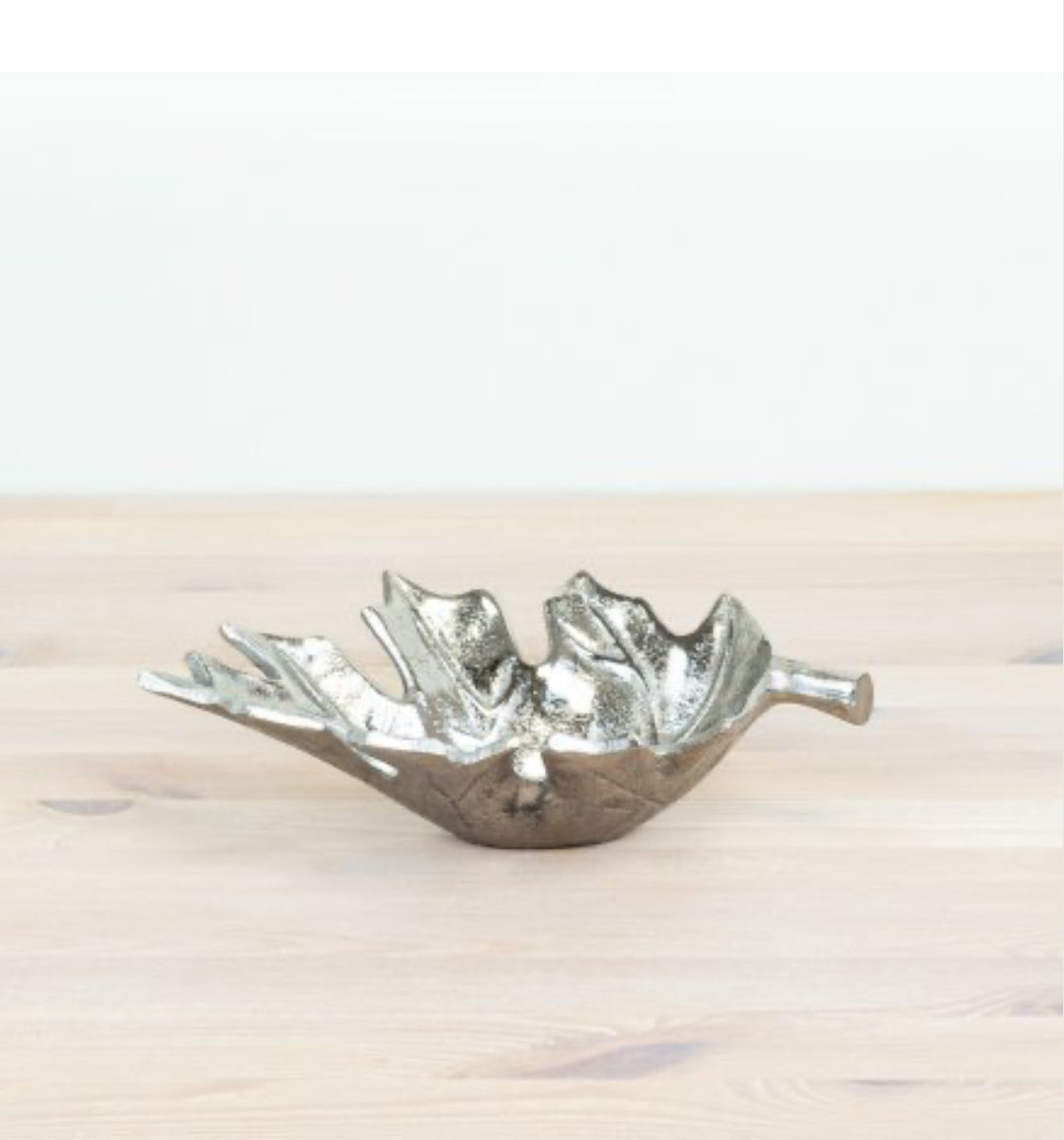 Silver Leaf Trinket Dish