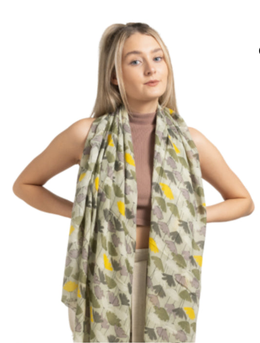 Olive Green Tulip Scarf