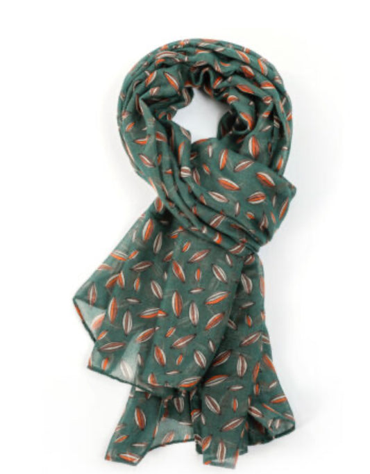 Green grains scarf