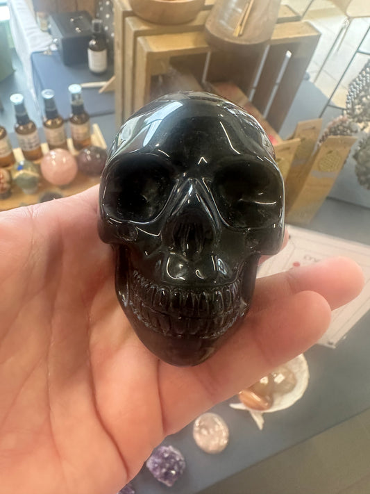 Black TormalineCrystal Skull