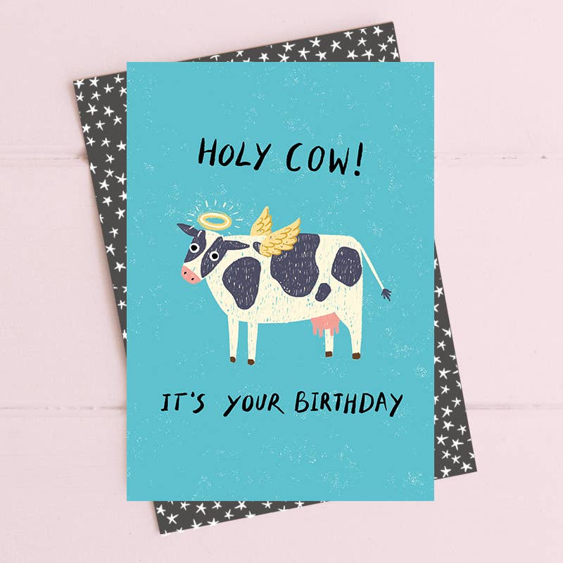 Holy Cow! - Greetings Card