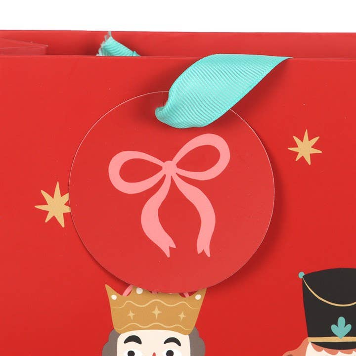 23cm Medium Red Christmas Nutcracker Gift Bag