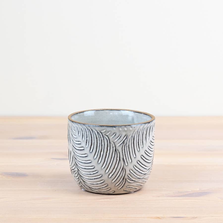 Embossed Leaf Planter, 11cm