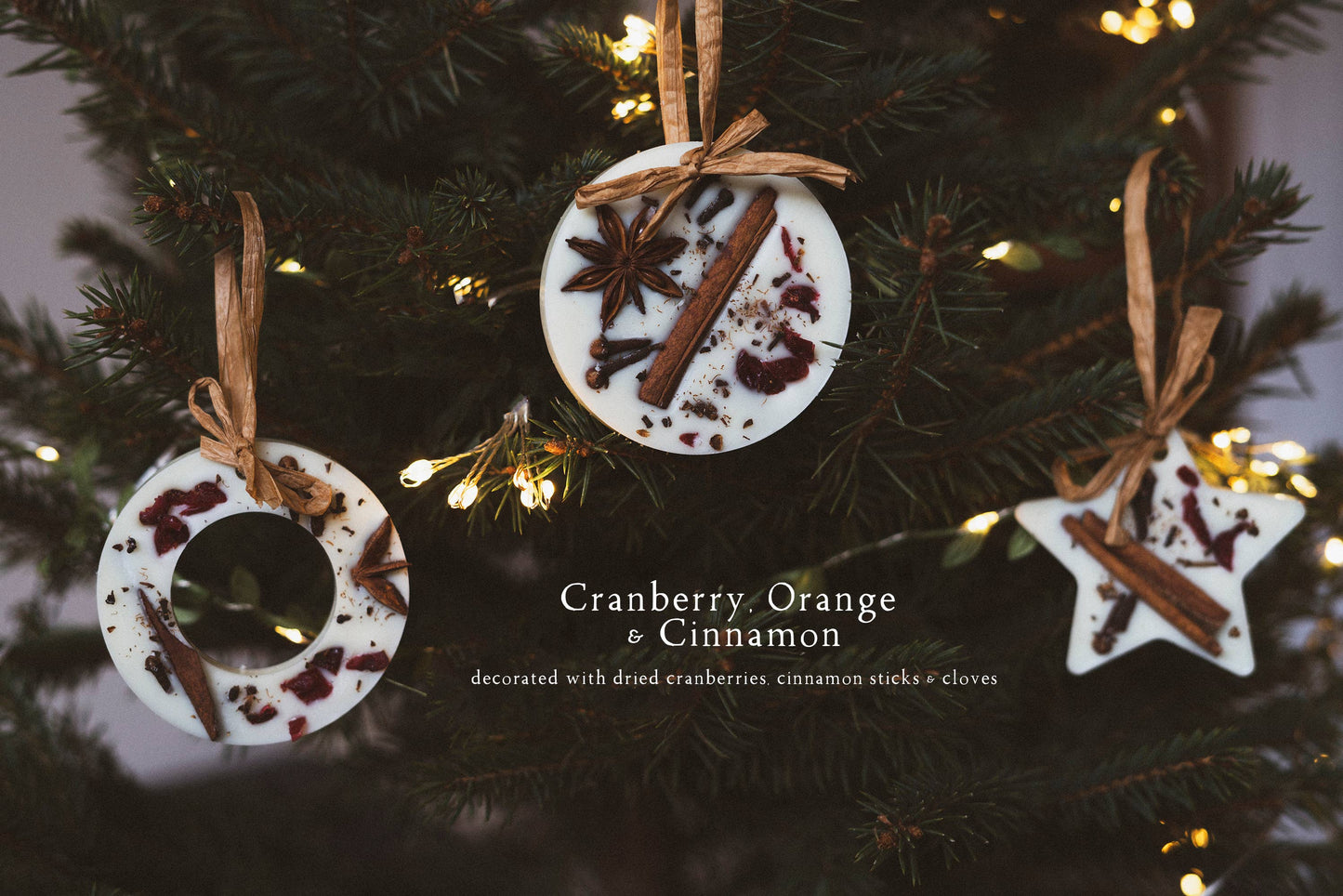 Christmas Scented Tree Decorations: Christmas Tree / Circle