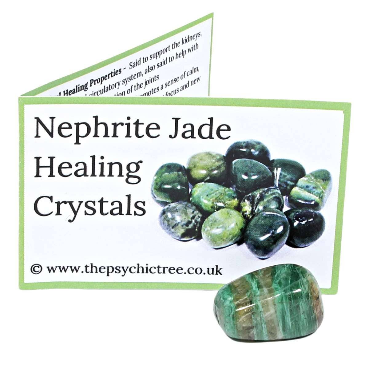 Nephrite Jade Polished Tumblestone Healing Crystals: Crystal Only