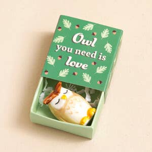 Tiny Matchbox Ceramic Tokens: Latte