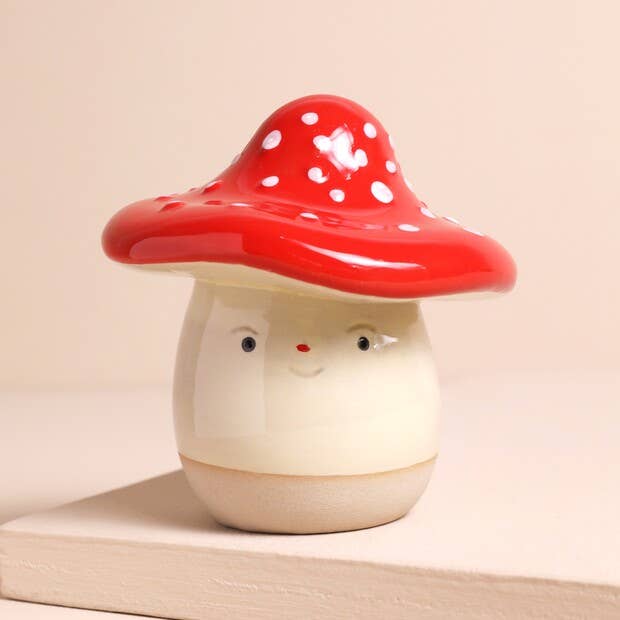 Face Toadstool Money Box