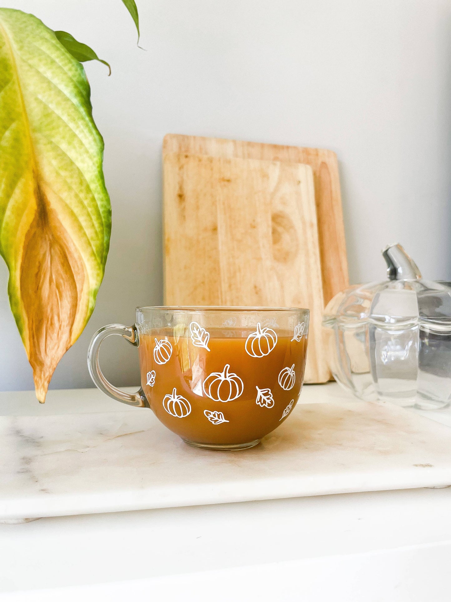 Pumpkin Glass Mug