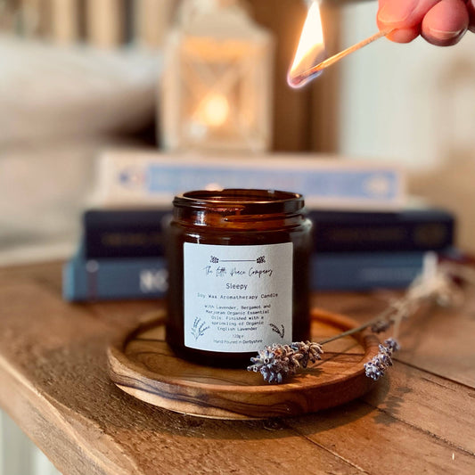 120ml Soy Candle with Sleepy essential oils