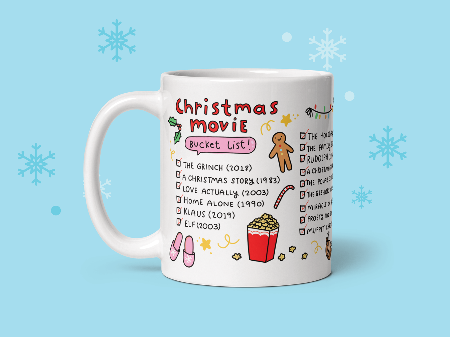 Christmas mug, Christmas movie mug, Classic films Gift Mug