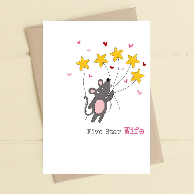 Five Star Wife - Greetings Card