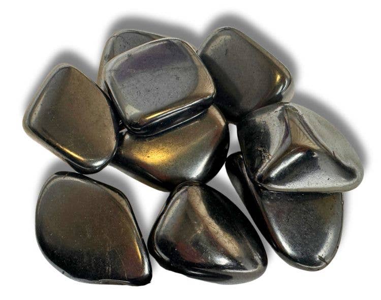 Polished Shungite Specimen Pebble: 51-75mm