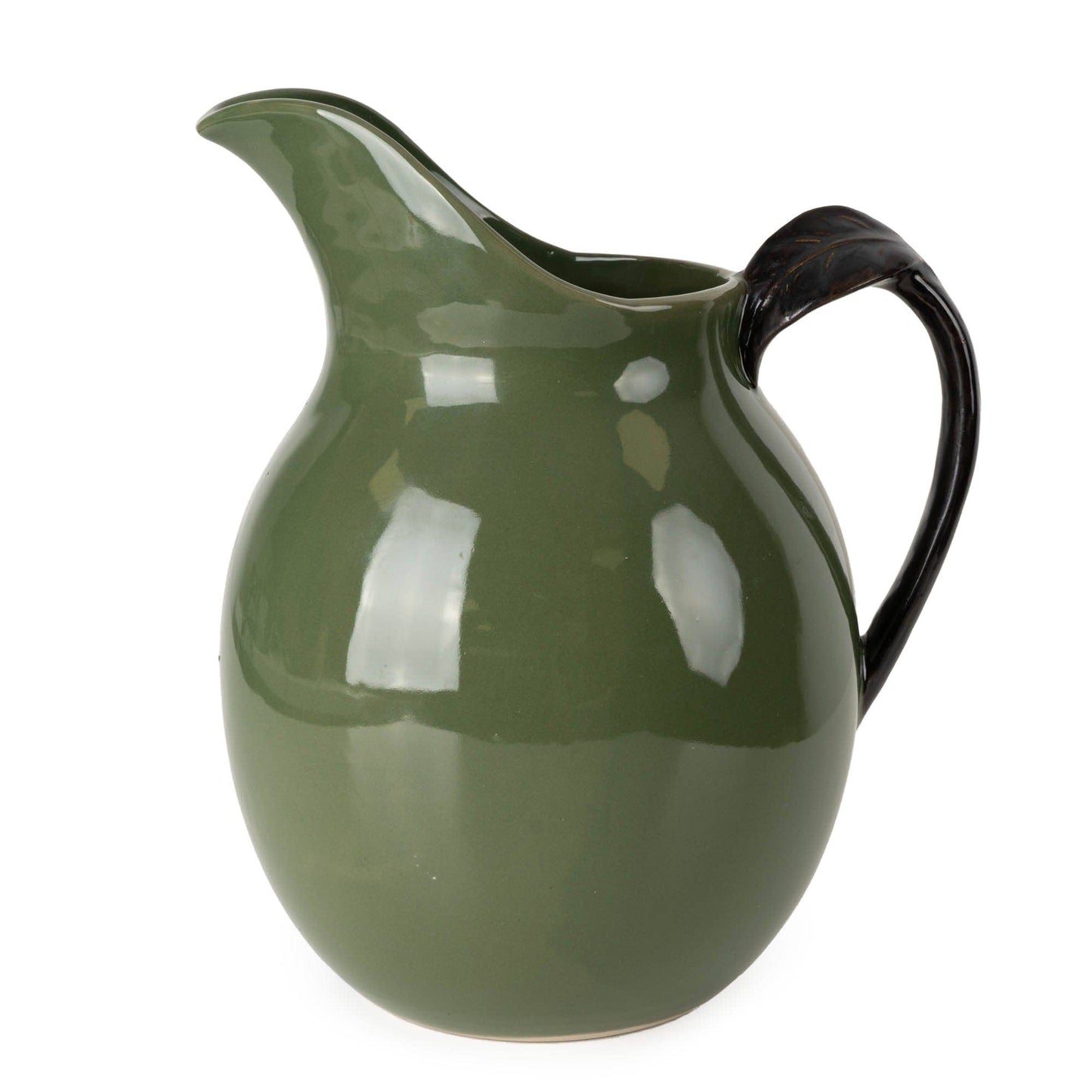 Jug Reactive Glaze - Olive 2PK