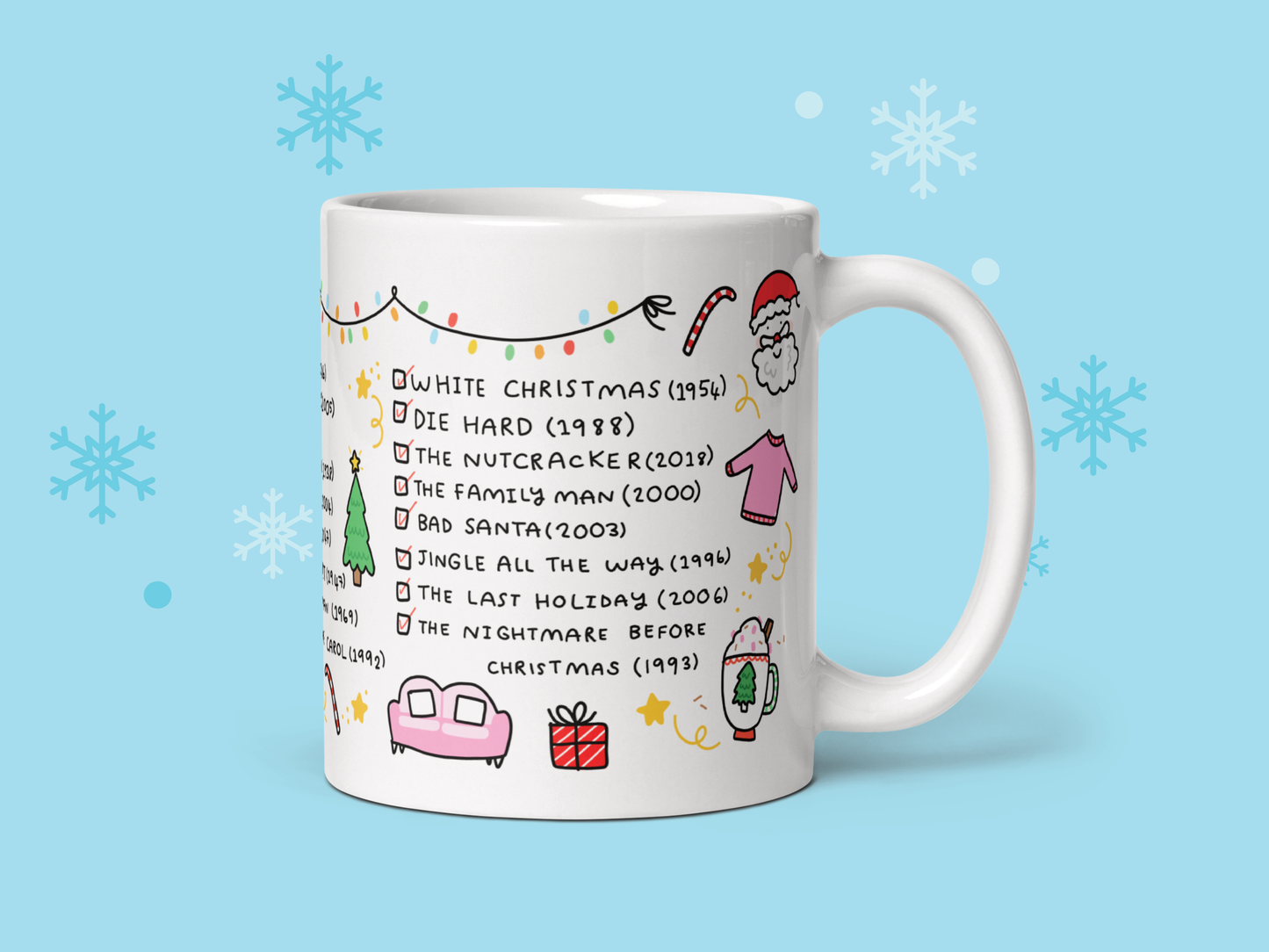 Christmas mug, Christmas movie mug, Classic films Gift Mug