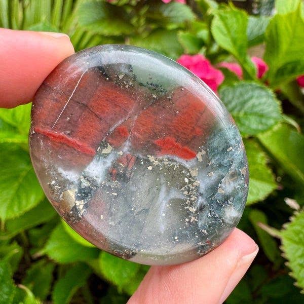 Crystal worry stone crystal thumbstone
