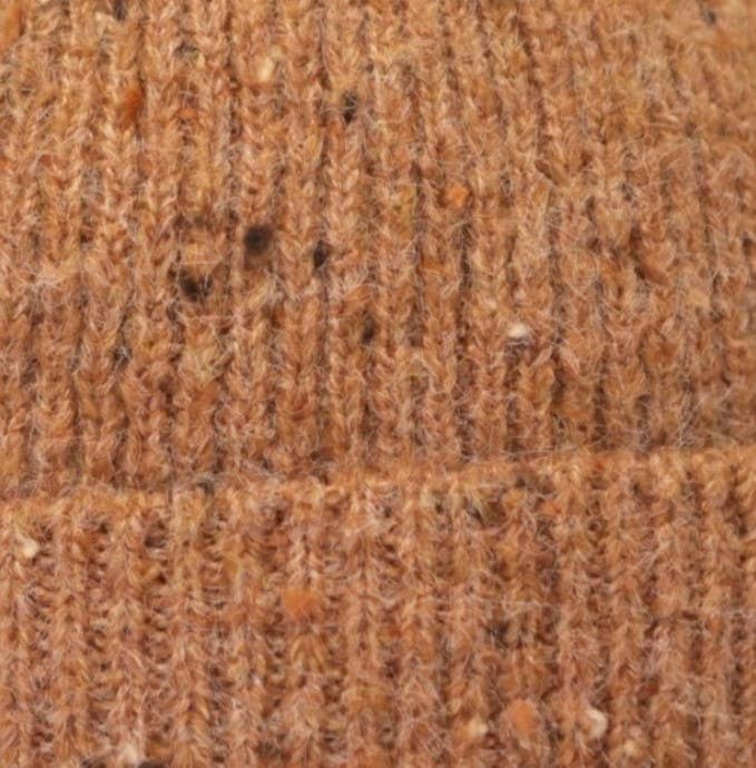 Camel Speckle Rib Bobble Hat HL943