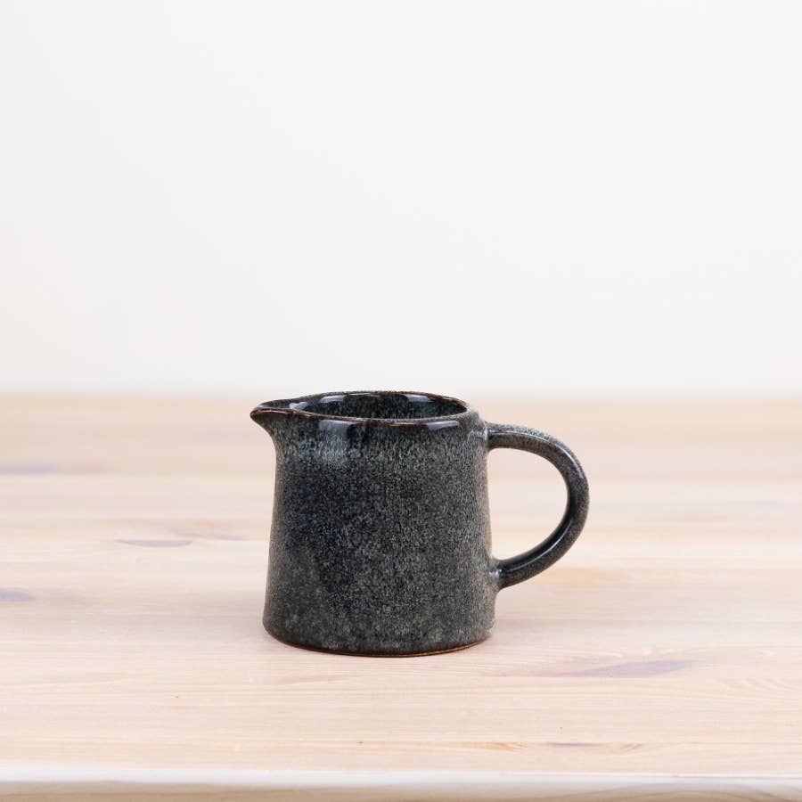 Glazed Blue Two Tone Jug,  13cm