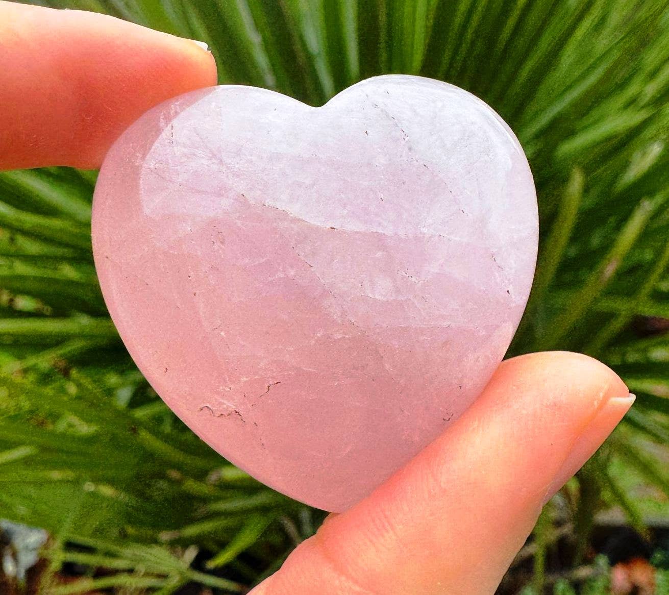 Rose Quartz Heart 3-5cm gemstone Loveheart healing crystal