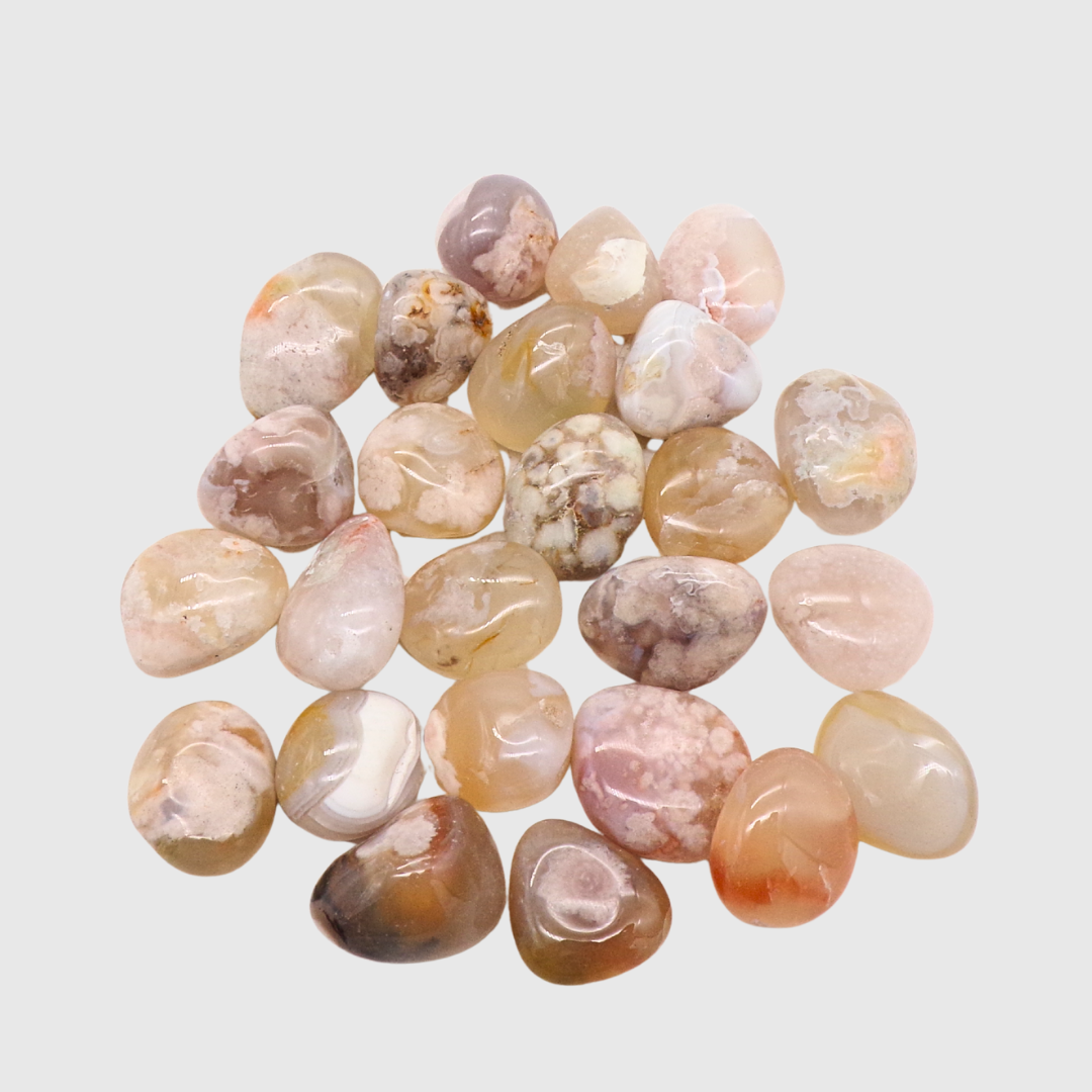 Flower Agate Tumblestones