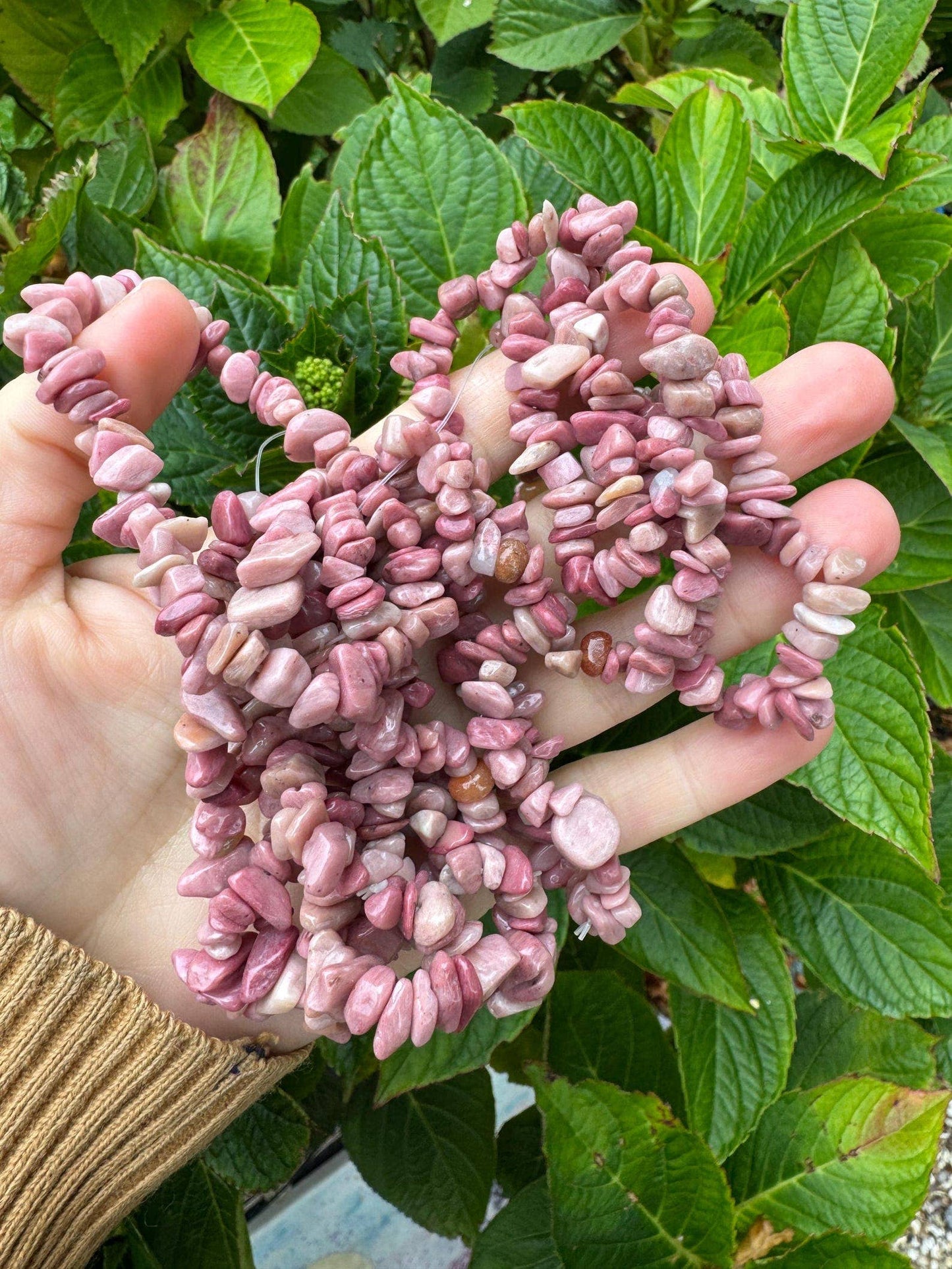 Crystal chip bracelet stretch bracelet gemstone jewellery Cherry Quartz