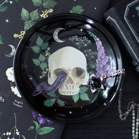 Venom & Vines Gothic Skull Trinket Dish
