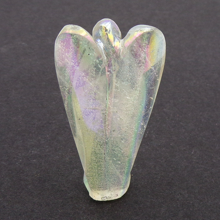 Angel Aura Quartz Angel Carving - Approx: 60 mm X 30 mm