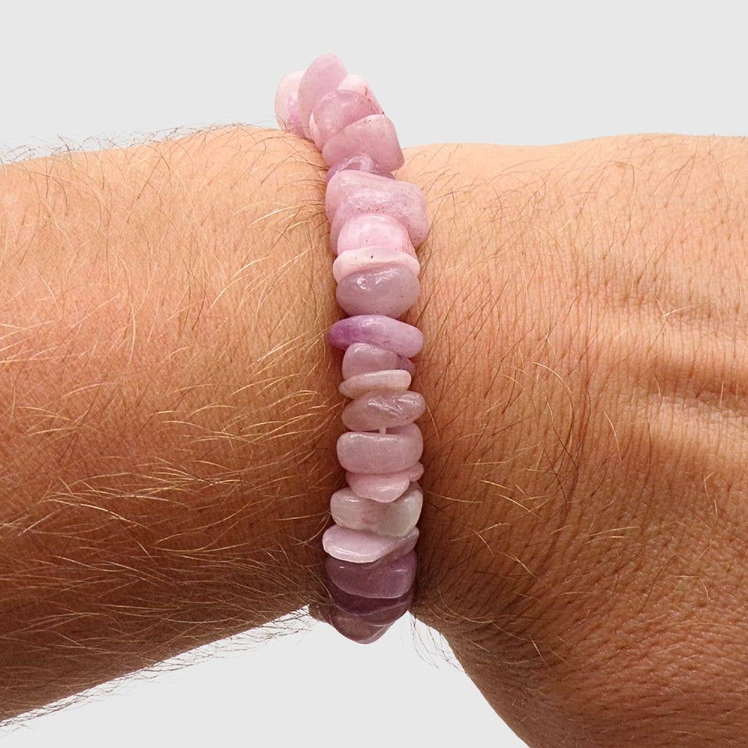 Kunzite Chunky Chip Bracelet