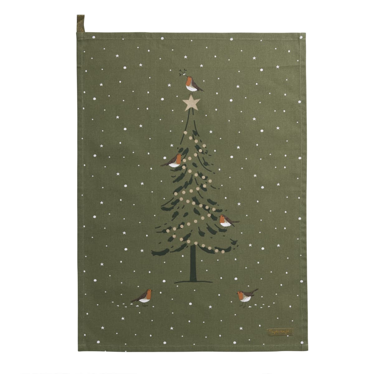 Robin Scene Tea Towel